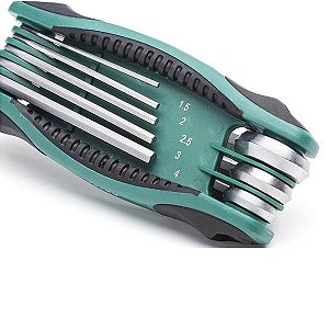 Jogo de Chaves Allen Tipo Canivete 8 peças - Sata ST09121SJ