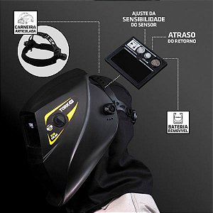 Mascara de Solda KAB Solar 4K MSEA-901 Esc. Automático