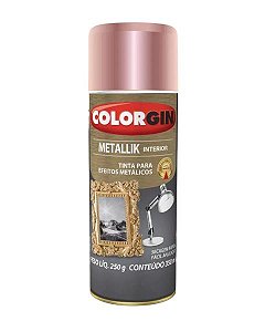 Tinta Spray Colorgin Metalki Rose Gold