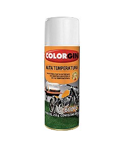 Tinta Spray Multiuso Alta Temperatura Branco Colorgin 5724