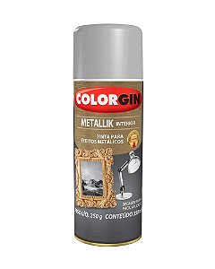 Tinta Spray Colorgin Metallik Prata 53