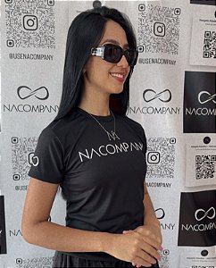 T-Shirt Básica NACOMPANY (unissex) - Preta TAM M