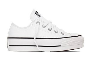 Tênis All Star Plataforma Ct09830001 Chuck Taylor All Star Lift Branco/Preto/Branco