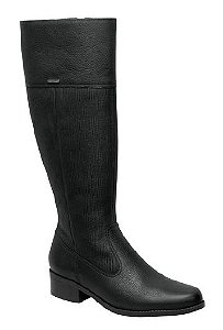 Bota Bottero Cano longo Ref 335101 Cabedal em couro cor: Preto