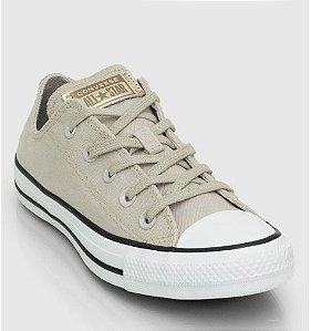 Tênis Converse Chuck Taylor All Star Bege Claro Ouro Claro