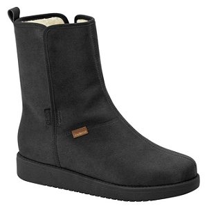 Bota Moleca Cabedal Textil Camurça Flex Ref. 5340.102.23642.23136 Cor: Preto