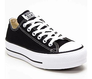 Tênis All Star Plataforma Ct04950001 Chuck Taylor All Star Lift Preto/Preto/Branco