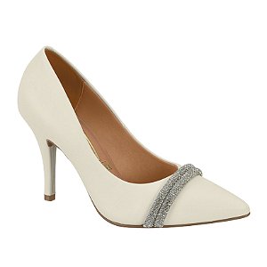 Sapato Scarpin Vizzano Ref.  1184.1174 Cor: Branco Off