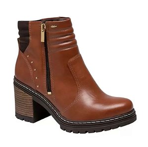 Bota Dakota Ref. G8001-0004 Wellen Cano Curto - Ziper Cor: Conhaque