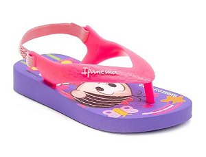 Chinelo Infantil Ipanema Turma da Mônica Ref. 26791- 6 Lilás Rosa