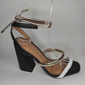 Sandália Vizzano Ref. 6403.205 Cor: Preto Dourado