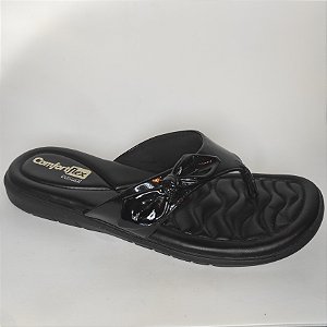 Chinelo ComfortFlex Cor: Preto