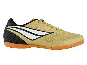 Tênis Futsal Penalty Garra Y-1 Cor: Dourado Branco Preto