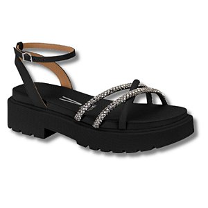 Sandália Vizzano Ref. 6499.108 Cor: Preto 01 Black Diamond