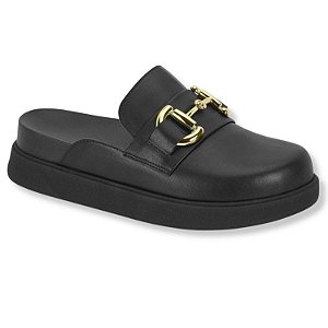 Mule Vizzano Ref. 1434.104 Modelo Clog em Pelica Cor: Preto