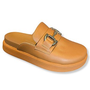 Mule Vizzano Ref. 1434.104 Modelo Clog em Pelica Cor: Camel