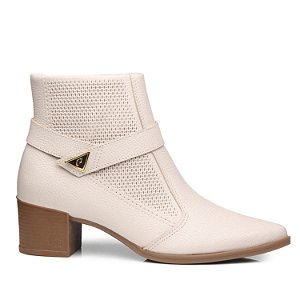 Bota Pegada Feminina Ref. 280507-01 em Couro Burnished Cor: Linho