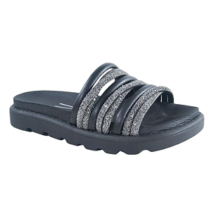 Chinelo Vizzano Ref. 6459.132 Tira Pronta Strass Brilho Cor: Preto