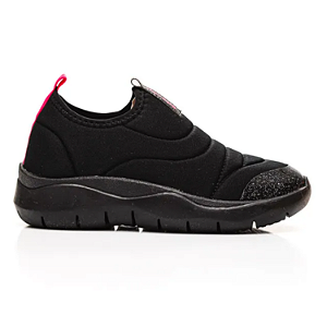 Tênis Novopé Ref. 80001290_2051 Cor: Preto / Pink Fluor / Preto