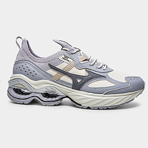 Tênis Mizuno Wave Frontier 101100100 Cinza / Azul Claro / Branco