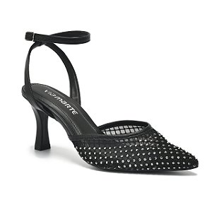 Sapato Scarpin Via Marte Ref. 185-001-01 Cor: Preto