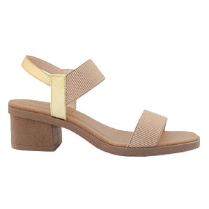 Sandália Confortaria L.744.000 Elástico Nude Confortaria Elástico Nude / Ouro Light