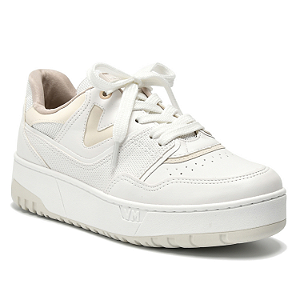 Tênis Via Marte Ref. 042-018-09 Flatform Cor: Branco Marfim
