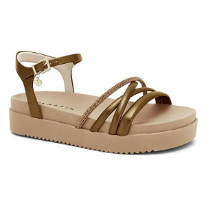 Sandália Ramarim Ref. 2442205 Flat Plus Bronze