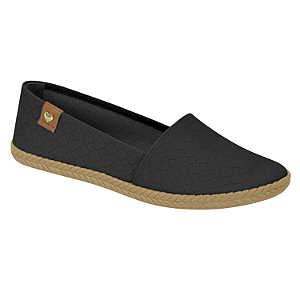 Sapatilha Moleca Ref. 5287.210 NP Tresse Capri Cor: Preto