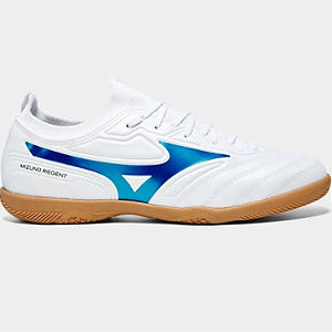 Tênis Chuteira Futsal Mizuno Regent Cor: Branco / Azul