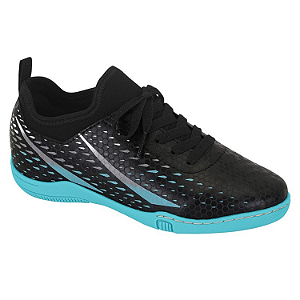 Tênis Molekinho Futsal Ref. 2808.330 Preto Turqueza Cinza