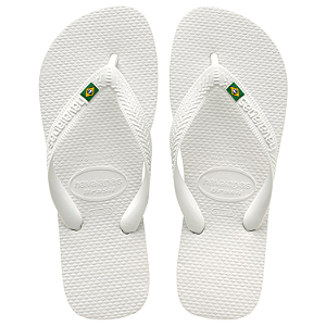 Chinelo Havaiana Brasil Cor: Branco