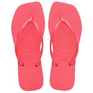 Chinelo Havaianas Slim Square Coral Tropical