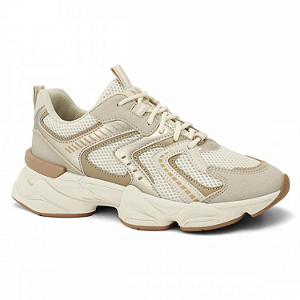 Tênis Esportivo Ramarim Ref. 2590131 Cabedal Boston / Natural