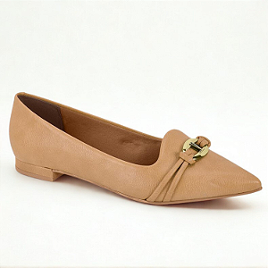 Sapatilha Vizzano Ref. 1206.1004 Cab. Napa Calf Tira Pronta Cor: Areia