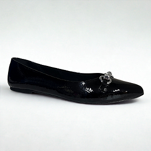 Sapatilha Sua Cia Ref. 8302.15475 Verniz Molhado Cor: Preto