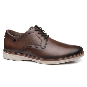 Sapato Pegada Masculino Ref. 126701-03 em Couro Anilina Pinhão