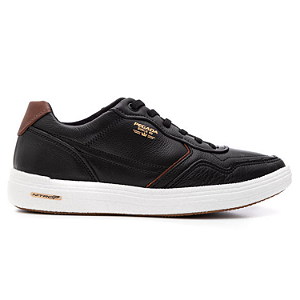 Tênis Casual Masculino Pegada Ref. 112003-07 Nature Preto / Pull Up