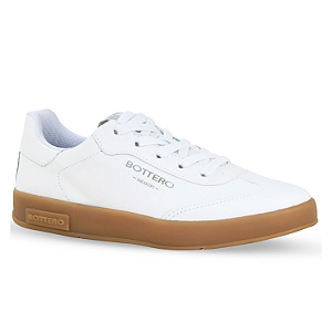 Tênis Feminino Bottero de Couro/Tecido Sport Ref. 364905 Cor: Branco
