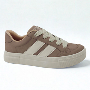 Tênis Feminino Quiz Ref. 69-1832-81 Nobucado Coala / Off White