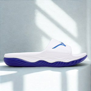 Chinelo Mizuno MZ Slide Enerzy Cor: Branco Azul Royal