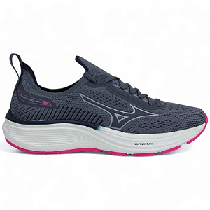 Tênis Feminino Mizuno Cool Ride 3 Cor: Chumbo Pink