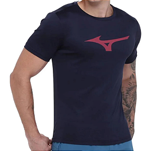 Camiseta Mizuno T-Shirt Miz Run Spark M Cor: Marinho