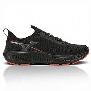 Tênis Esportivo Mizuno Sunrise Preto/Vermelho