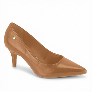 Sapato Scarpin Vizzano Ref. 1185.1402 Cab Napa Garda Cor: Camel