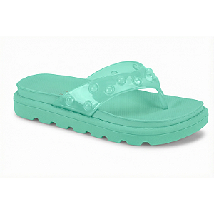 Chinelo Casual Vizzano Ref. 6510.127 Cabedal Gaspea Pronta PVC Cor: Verde menta