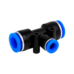 Tee Redutor Central PU 6mm x 8mm