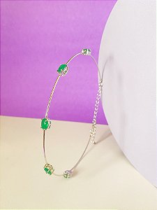 Choker Pedras Verde
