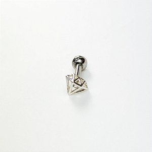 Piercing diamante | Prata 925