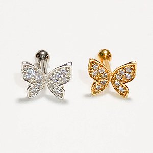 Piercing borboleta | Prata 925